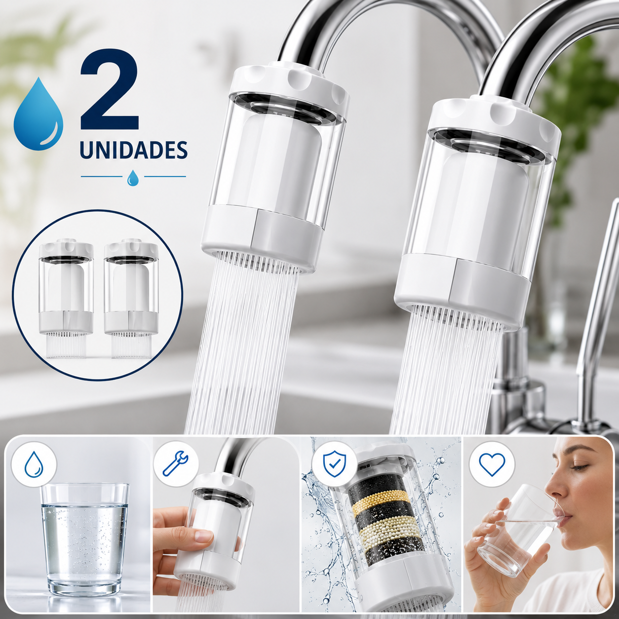 PureFlow™ | Filtro Purificador para Grifo