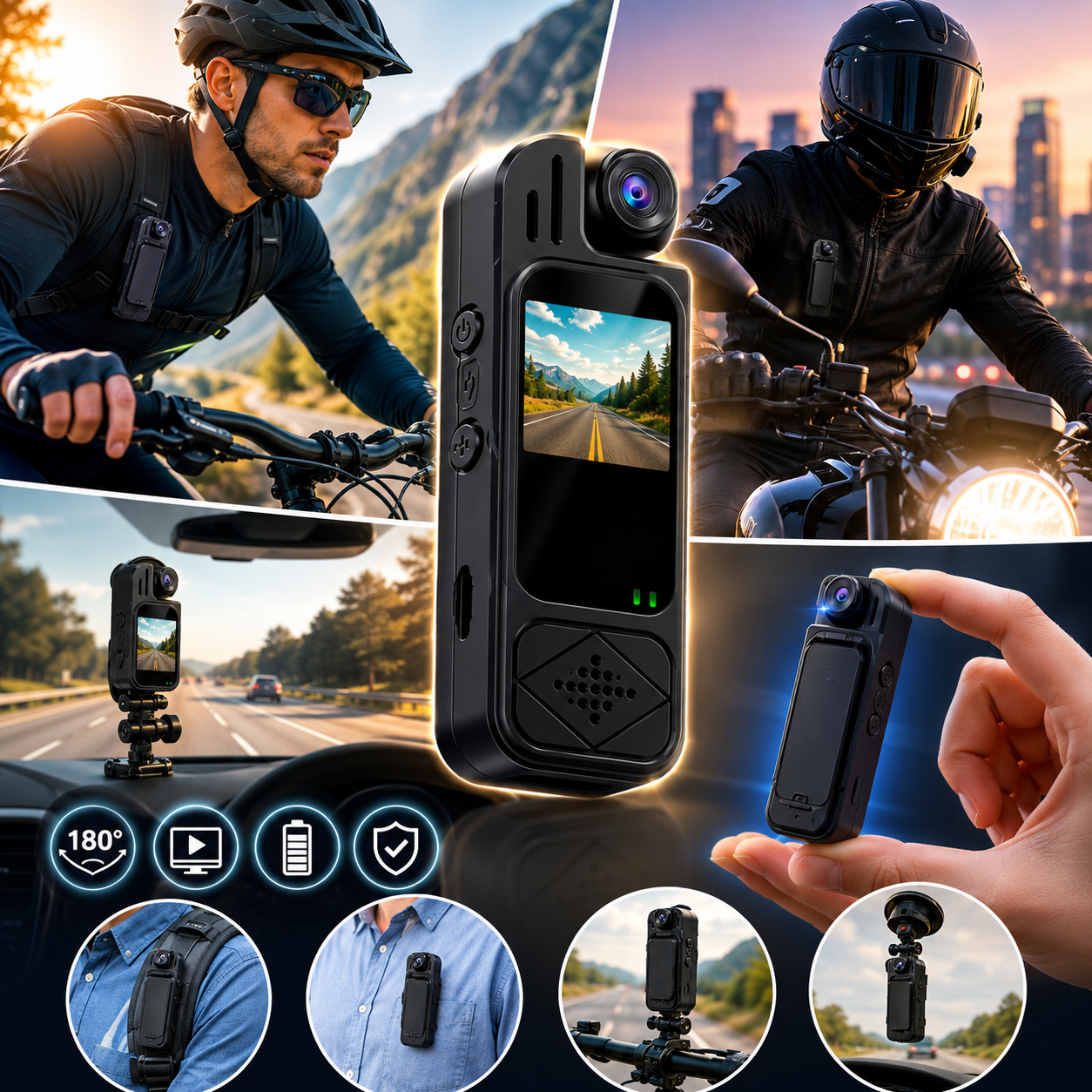 VisionGuard™ | Cámara de Seguridad Personal 180°