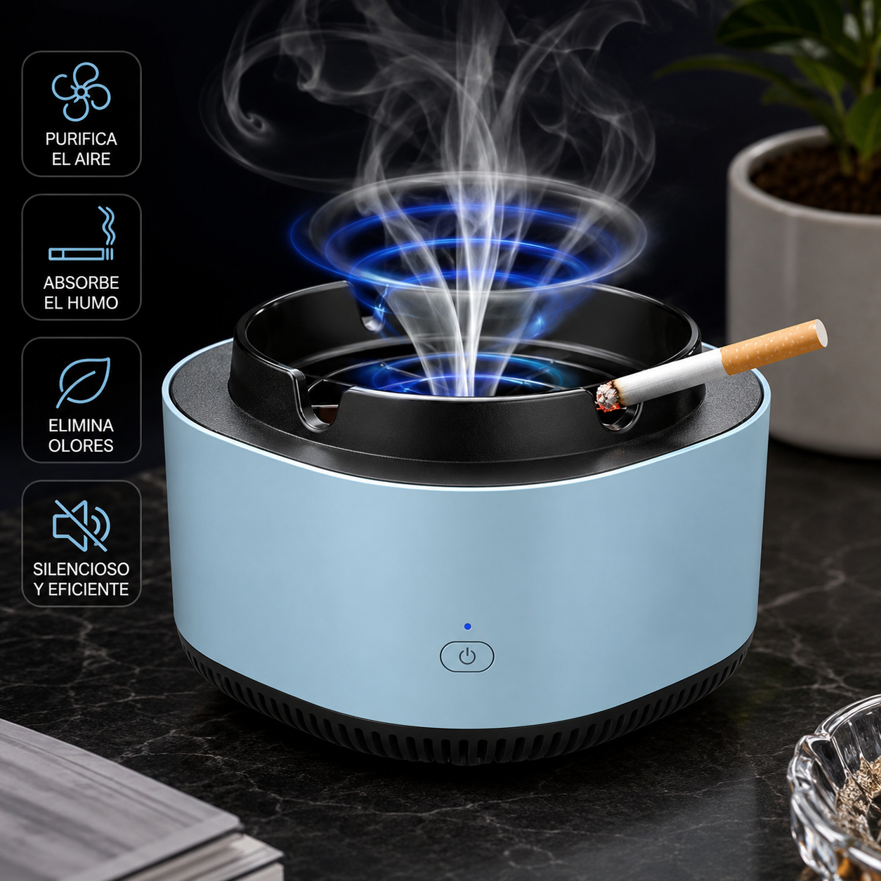 PureSmoke™ | Cenicero Purificador Anti Humo