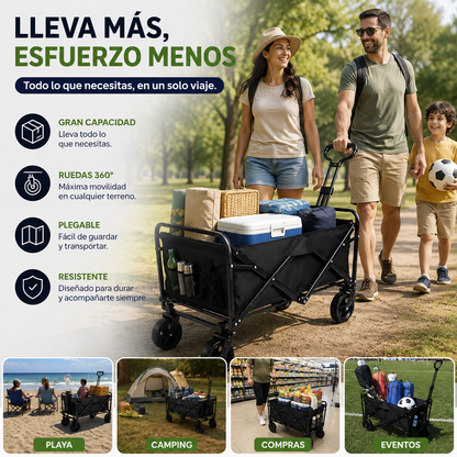 CarryFlex™ | Carro Plegable Multiuso Premium