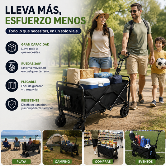 CarryFlex™ | Carro Plegable Multiuso Premium