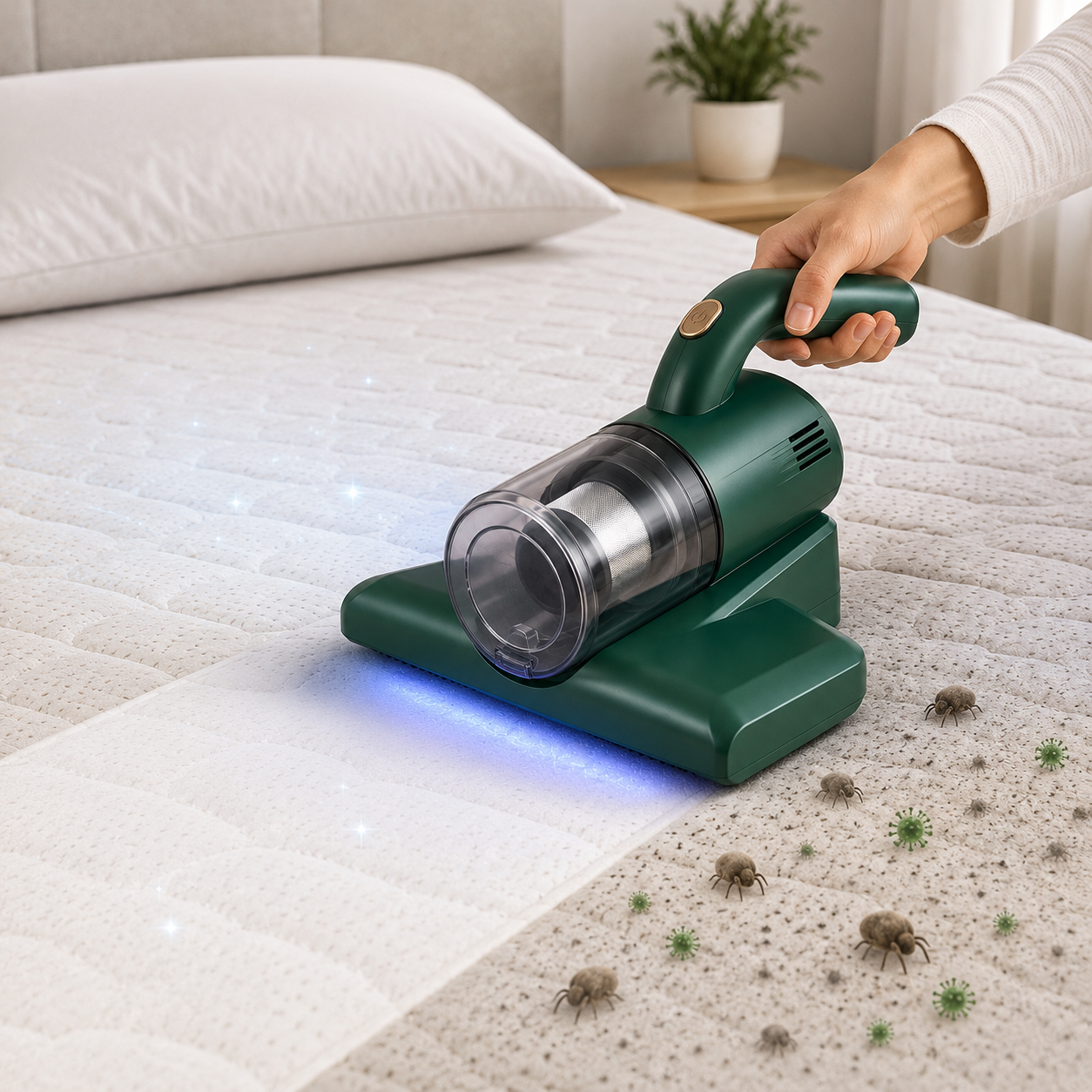 CleanNest™ | Aspiradora Antiácaros UV